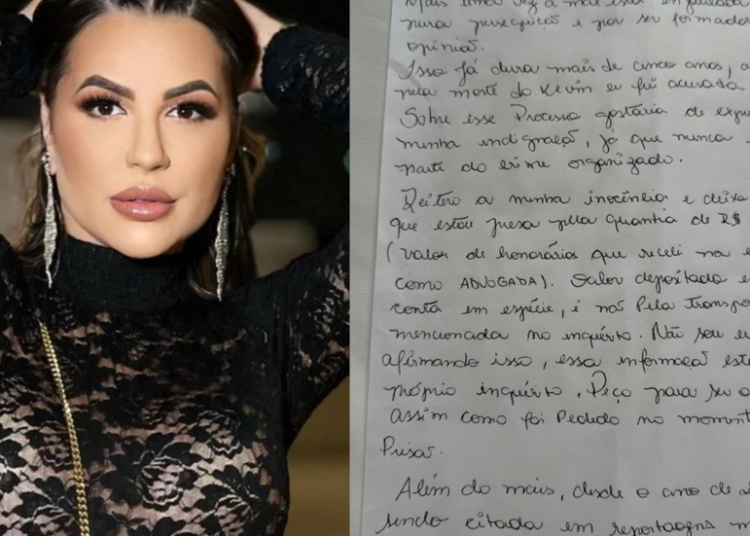 Em carta, Deolane se pronuncia após prisão e nega ligação com crime organizado: “Enjaulada por pura perseguição”